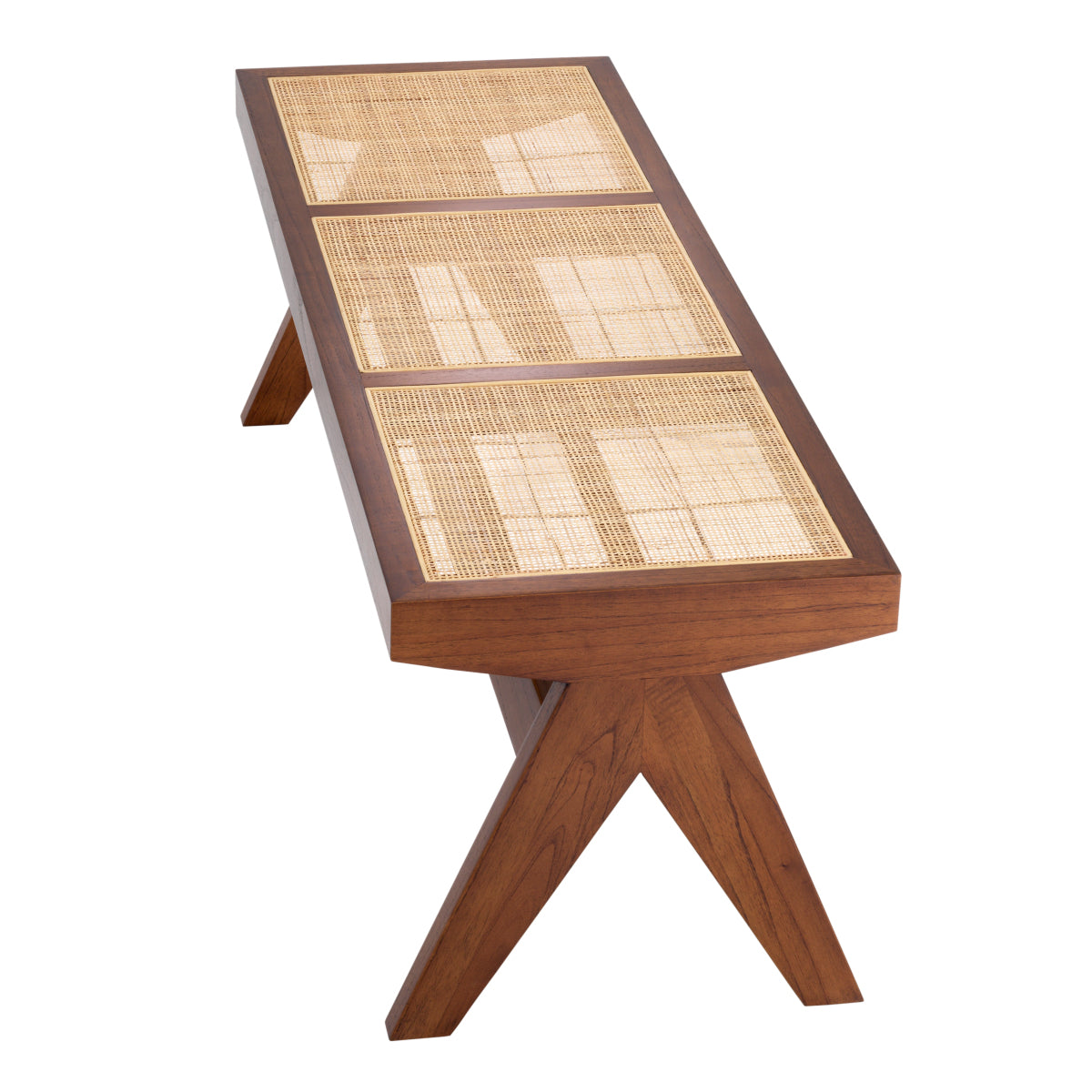 Brown Rattan Bench Arnaud | Eichholtzmh.com