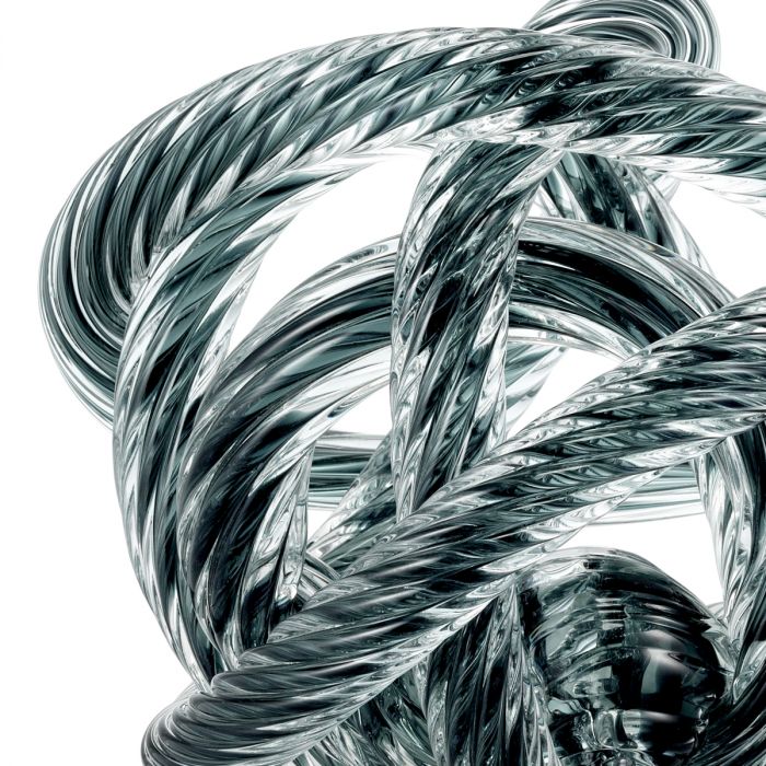 Desk Accessory Dominico grey blue glass M