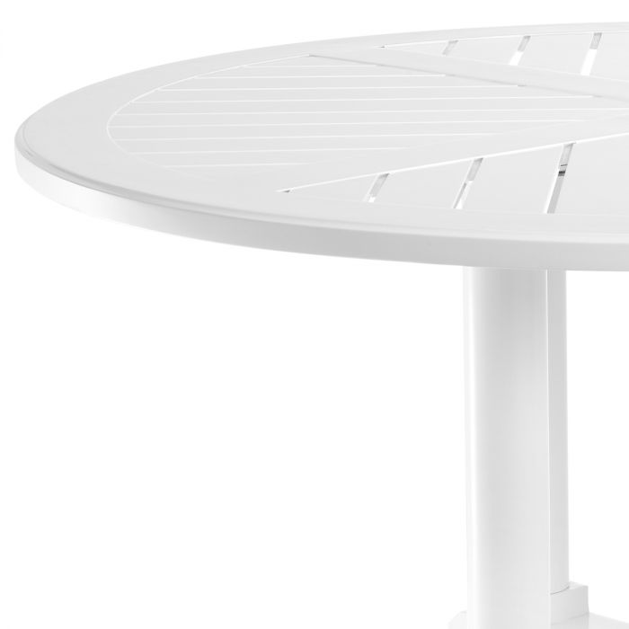 Outdoor Dining Table Bell Rive round L white