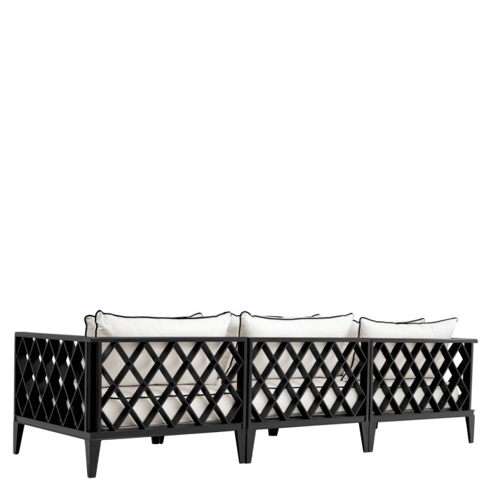 Outdoor Sofa Ocean Club L black sunbrella canvas