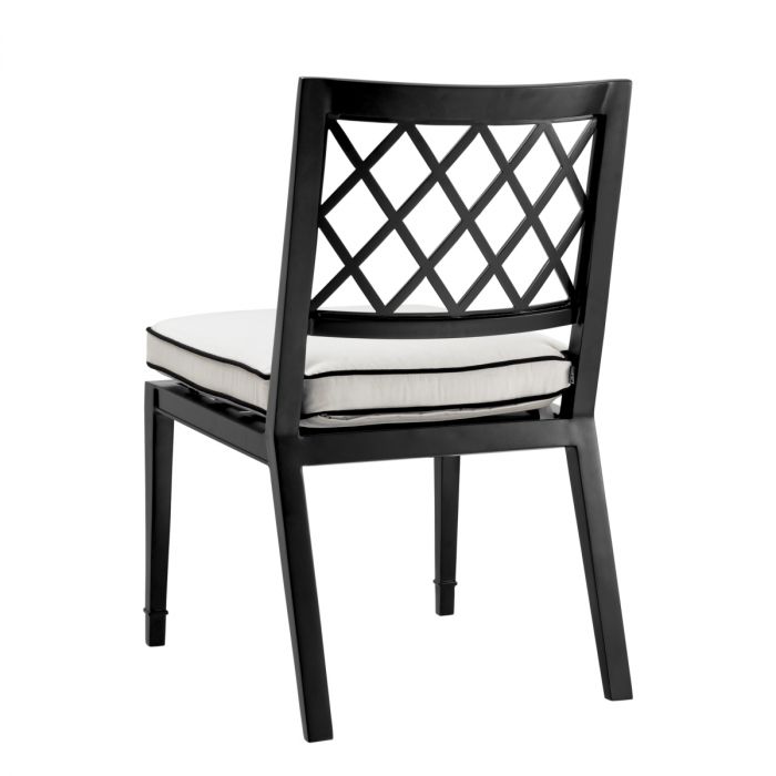 Outdoor Dining Chair Paladium black sunbrella canvas