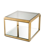 Brass Glass Box Side Table Callum | Eichholtzmh.com