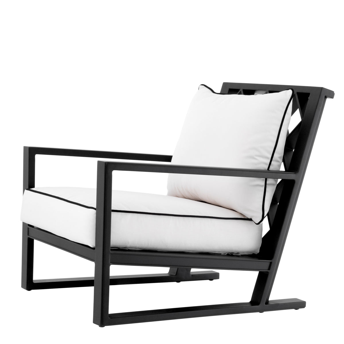 Black Outdoor Sunbrella Lounge Chair Como | Eichholtzmh.com