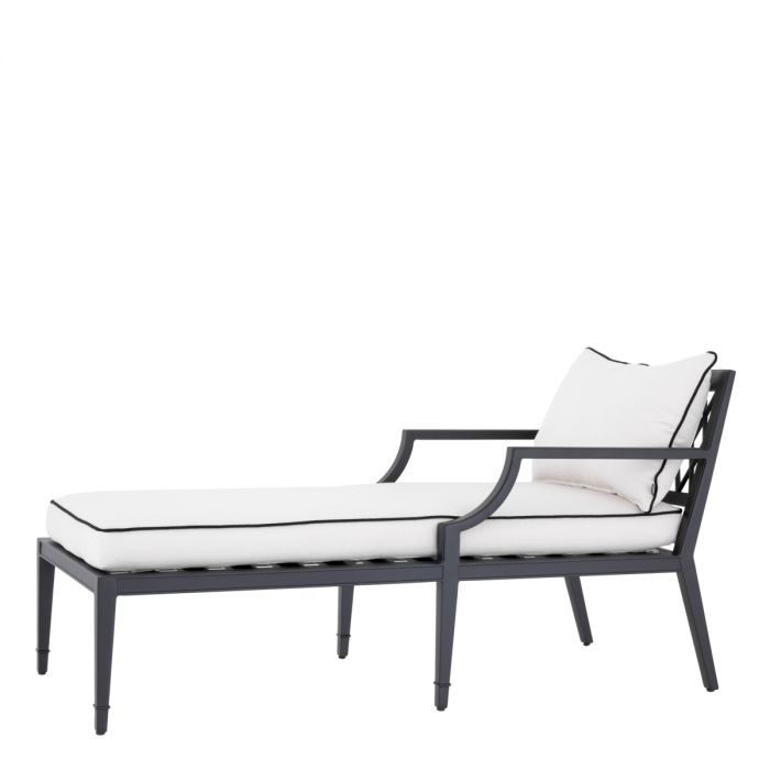 Outdoor Daybed Bella Vista black sunbrella canvas