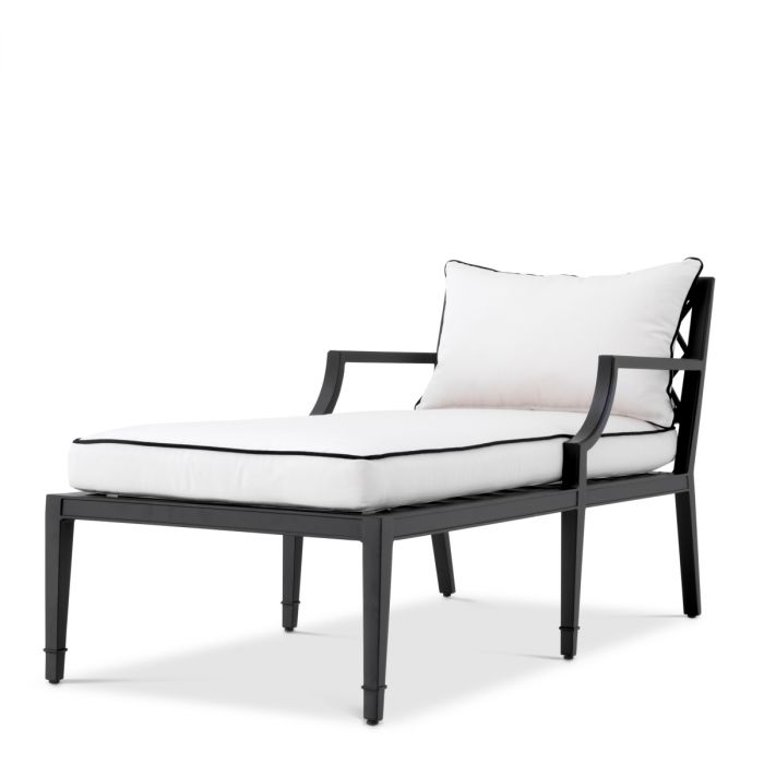 Outdoor Daybed Bella Vista black sunbrella canvas