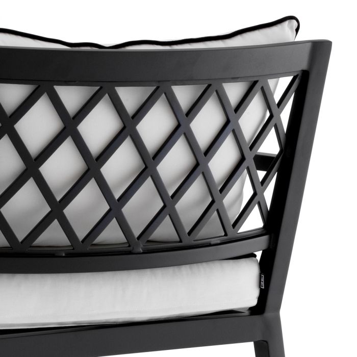 Outdoor Daybed Bella Vista black sunbrella canvas