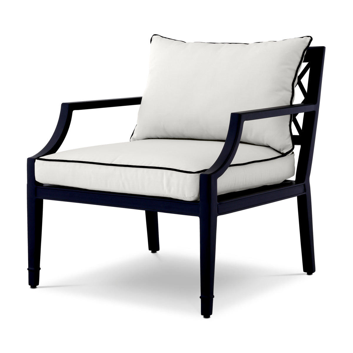 Black Outdoor Sunbrella Chair Bella Vista
