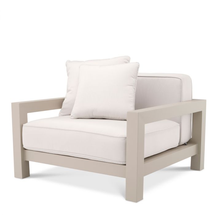 Outdoor Chair Cap-Antibes sand sunbrella canvas