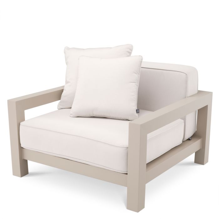 Outdoor Chair Cap-Antibes sand sunbrella canvas