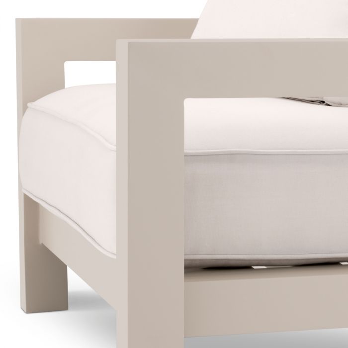 Outdoor Chair Cap-Antibes sand sunbrella canvas