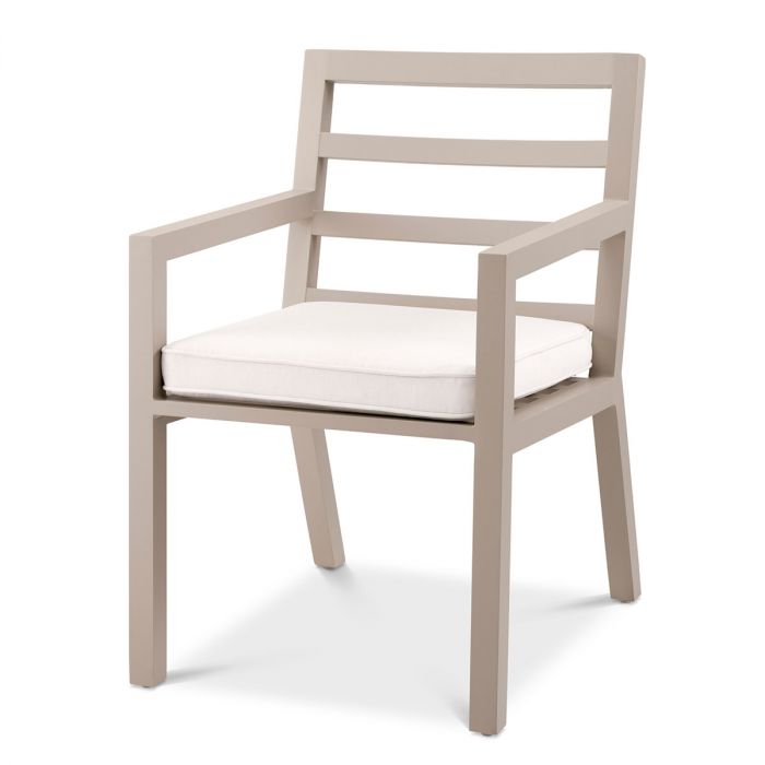 Outdoor Dining Chair Delta sand sunbrella canvas