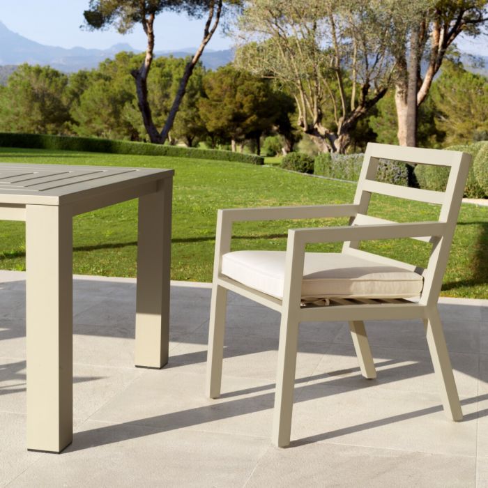 Outdoor Dining Chair Delta sand sunbrella canvas