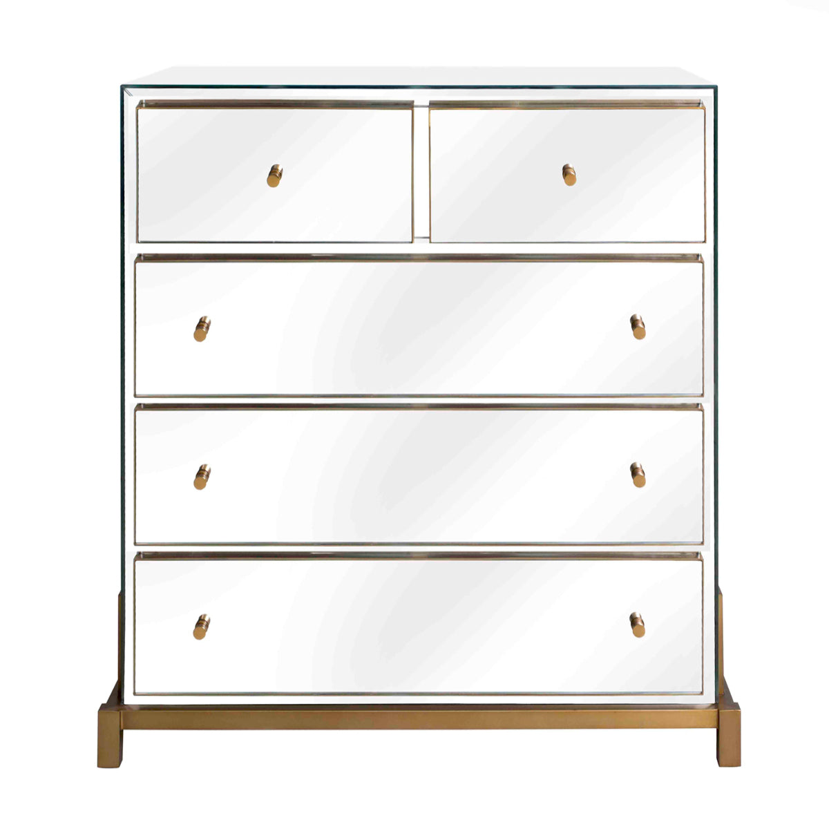 5 Drawer Mirror Glass Dresser Clarington | Eichholtzmh.com