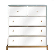 5 Drawer Mirror Glass Dresser Clarington | Eichholtzmh.com