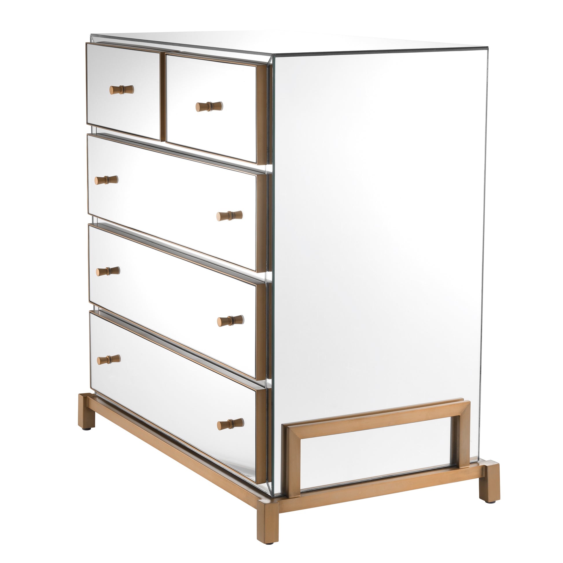 5 Drawer Mirror Glass Dresser Clarington | Eichholtzmh.com