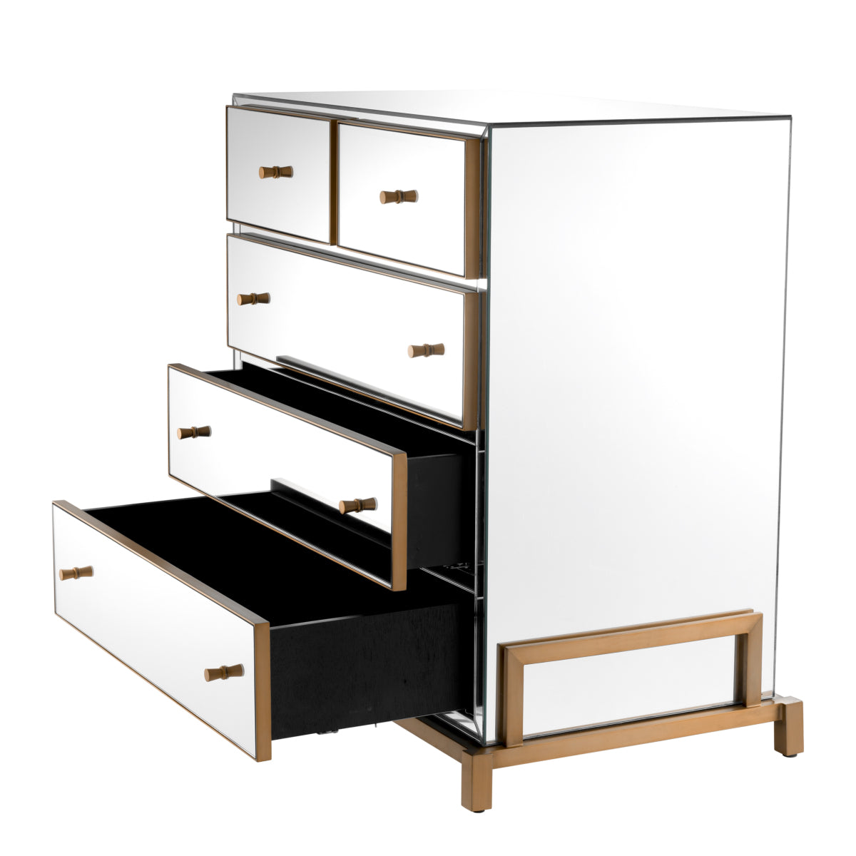 5 Drawer Mirror Glass Dresser Clarington | Eichholtzmh.com