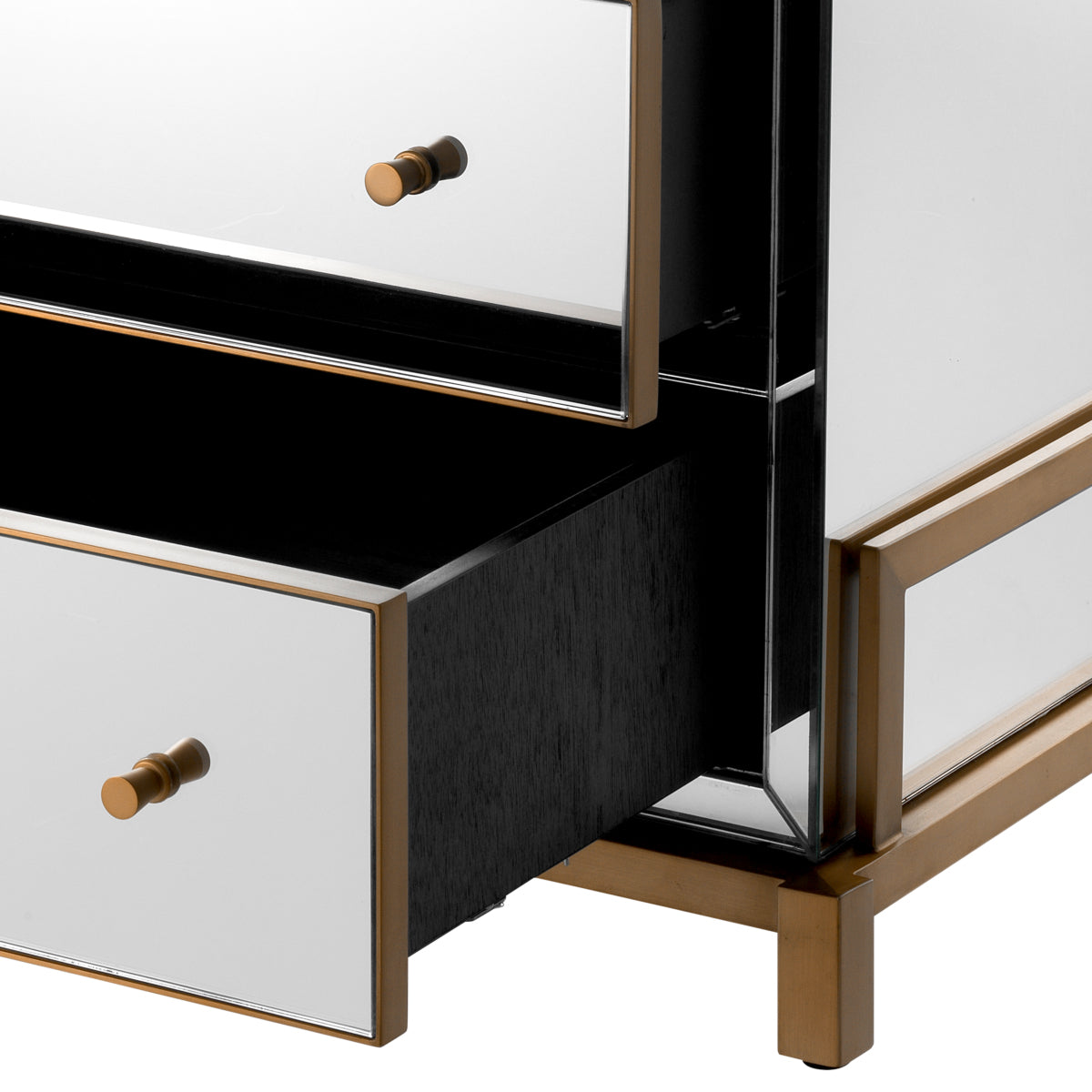 5 Drawer Mirror Glass Dresser Clarington | Eichholtzmh.com