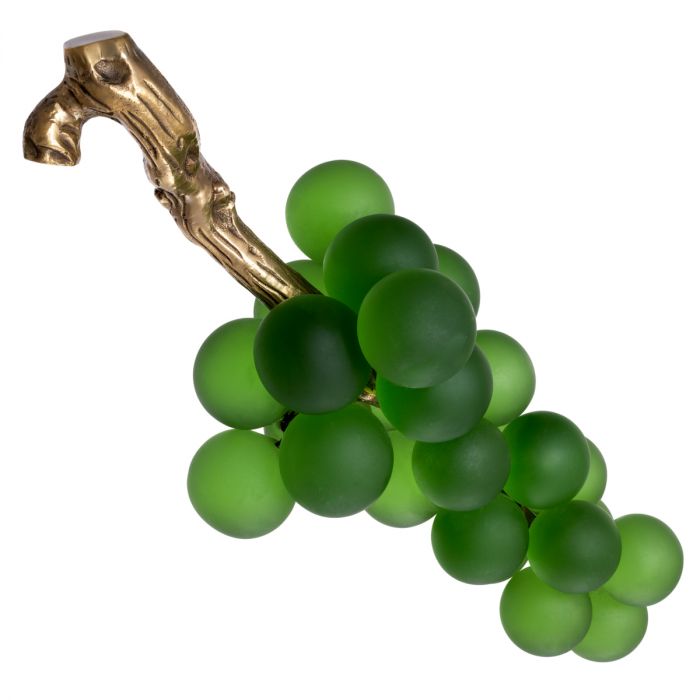 Object French Grapes green vintage brass finish