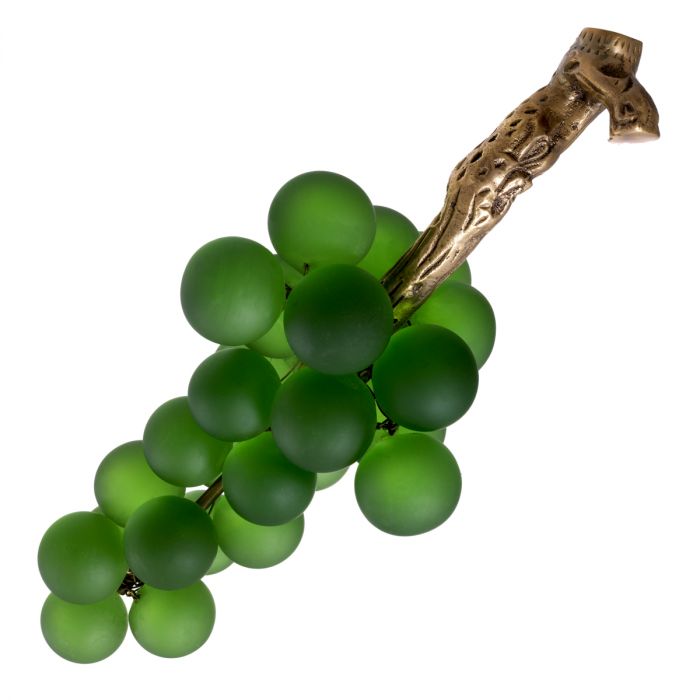 Object French Grapes green vintage brass finish