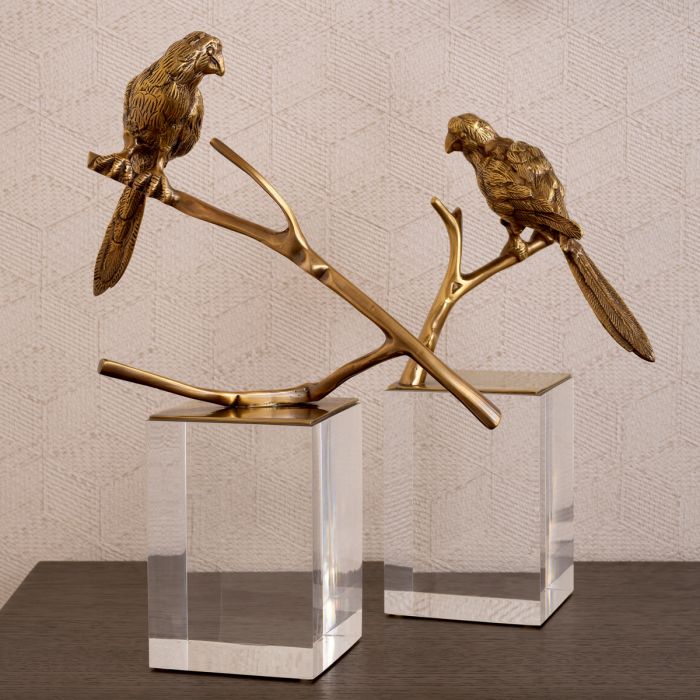 Object Morgana vintage brass finish set of 2