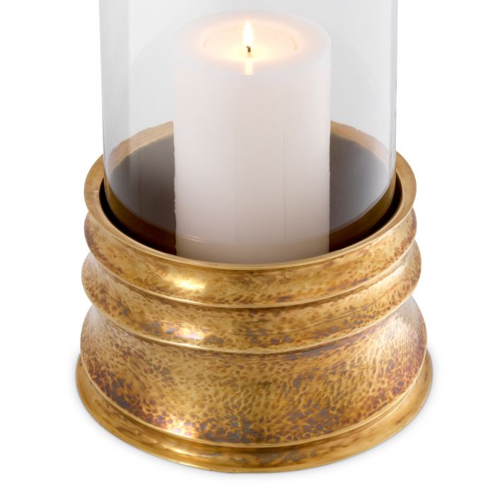 Hurricane Gilardon hammered vintage brass finish