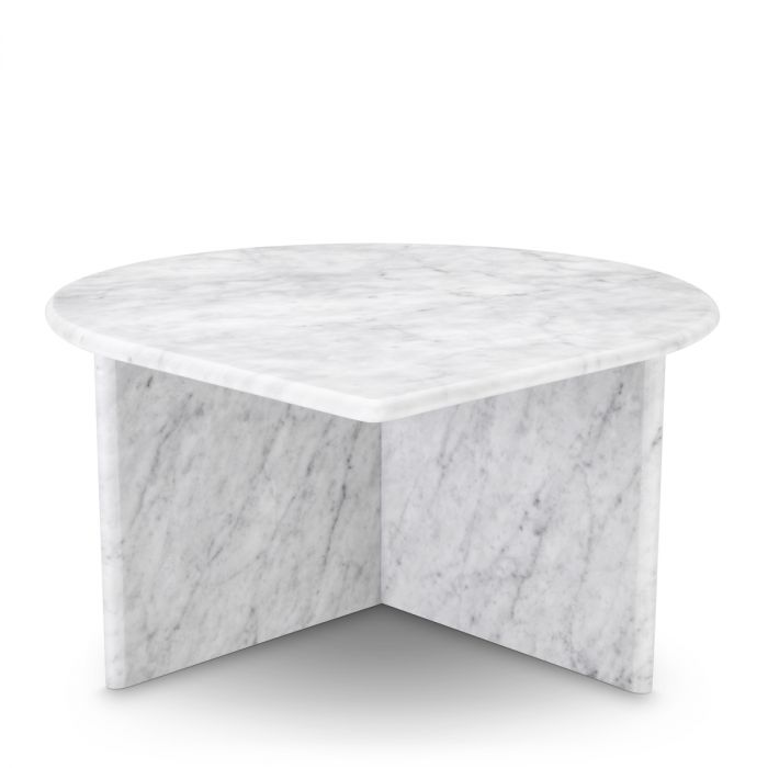 Coffee Table Naples white carrera marble set of 3