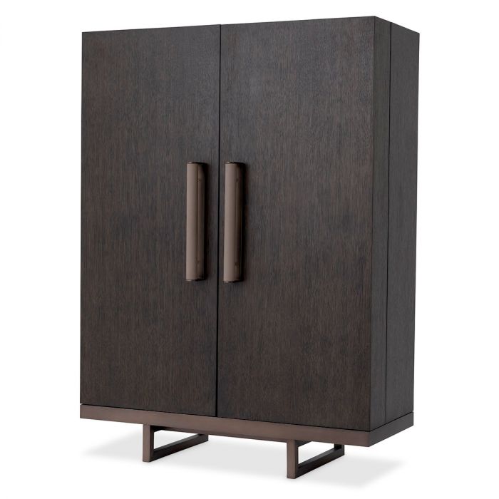 Bar Cabinet Harrison mocha str oak ven med bronze
