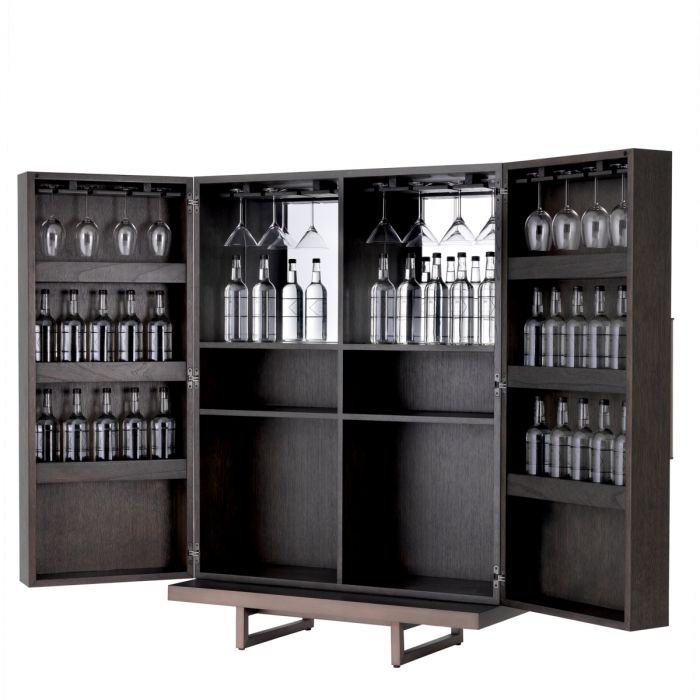 Bar Cabinet Harrison mocha str oak ven med bronze
