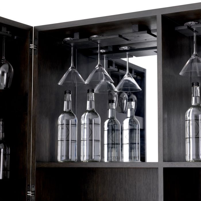 Bar Cabinet Harrison mocha str oak ven med bronze