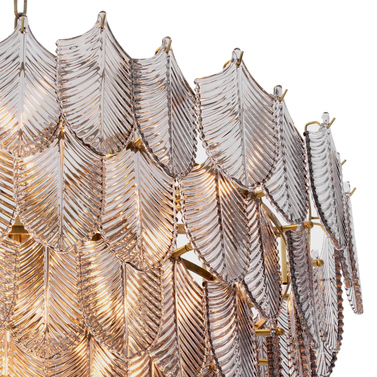 Smoked Glass Layered Chandelier Verbier | Eichholtzmh.com