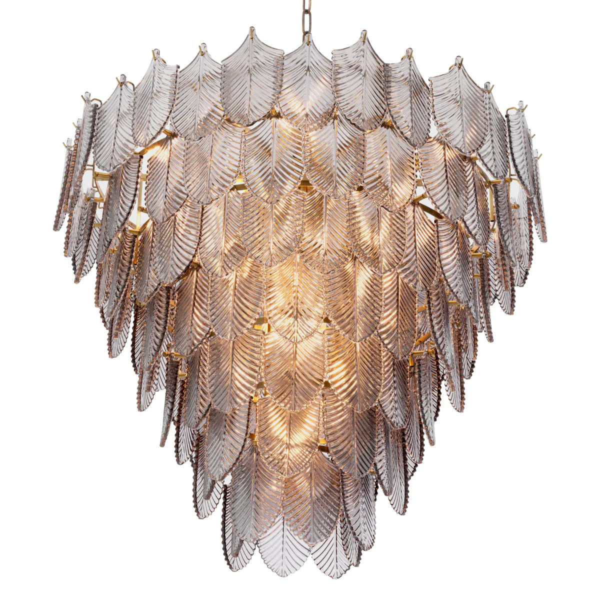 Smoked Glass Layered Chandelier Verbier | Eichholtzmh.com