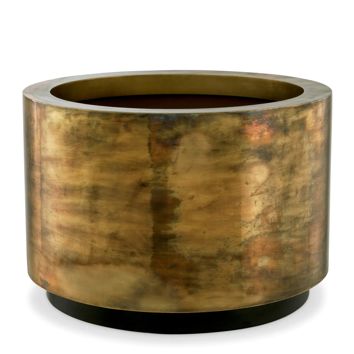 Vintage Brass Round Planter Jasper | Eichholtzmh.com