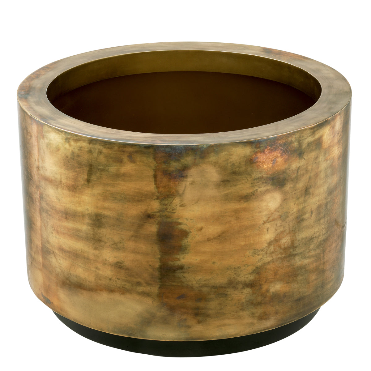 Vintage Brass Round Planter Jasper | Eichholtzmh.com
