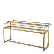 Sliding-Top Brass Console Table  Harvey | Eichholtzmh.com