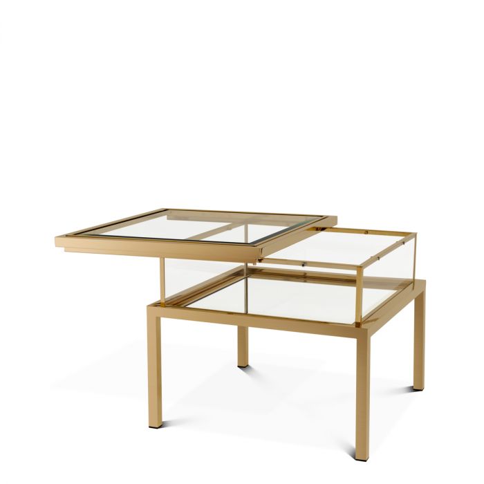 Side Table Harvey brushed brass finish