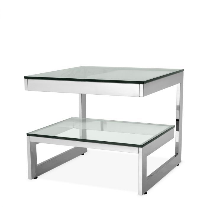 Side Table Gamma polished stainless steel