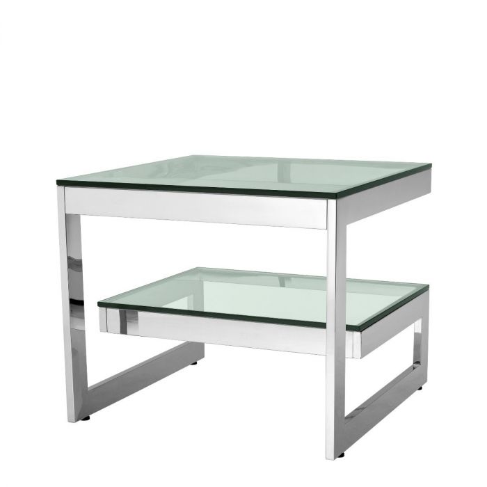 Side Table Gamma polished stainless steel