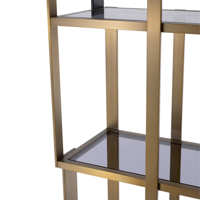 Cabinet Clio brushed brass finish