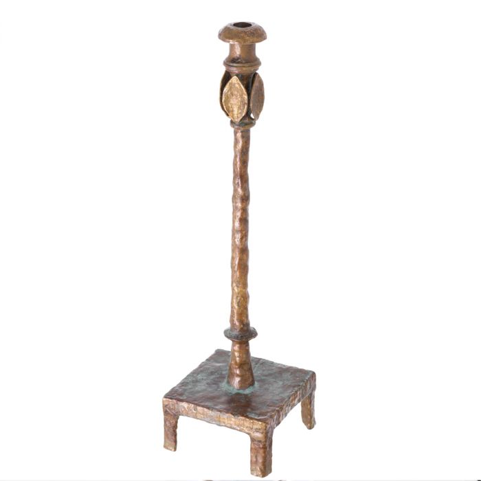Candle Holder Santoro L vintage brass finish
