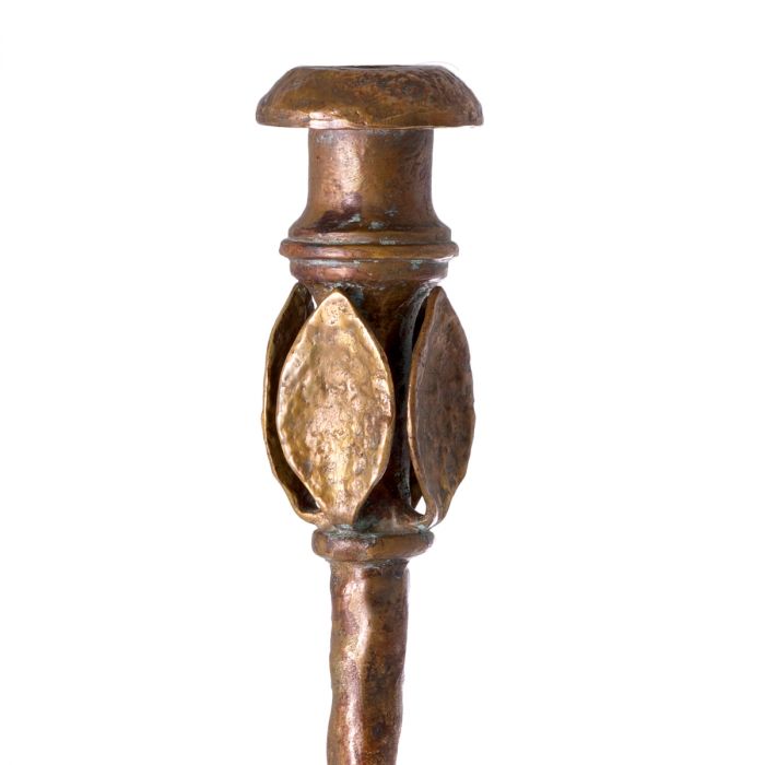 Candle Holder Santoro L vintage brass finish