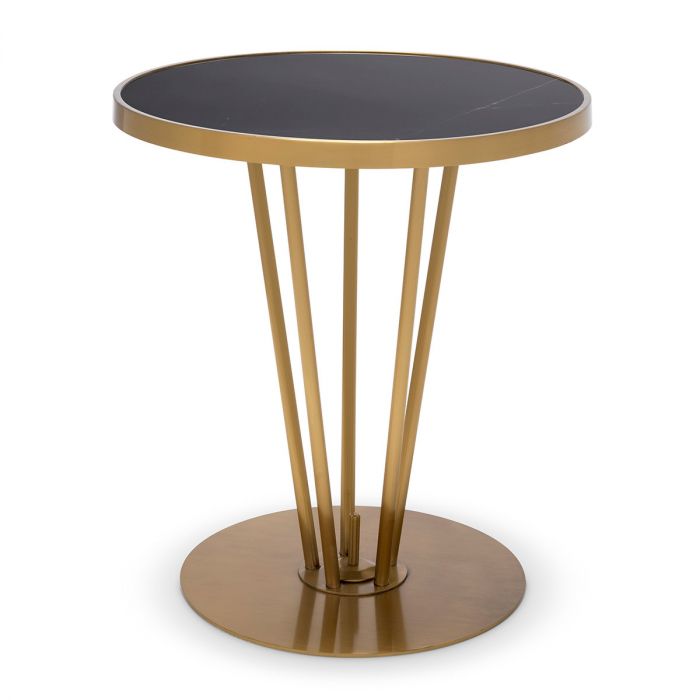 Side Table Horatio brushed brass finish