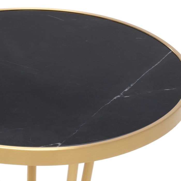 Side Table Horatio brushed brass finish