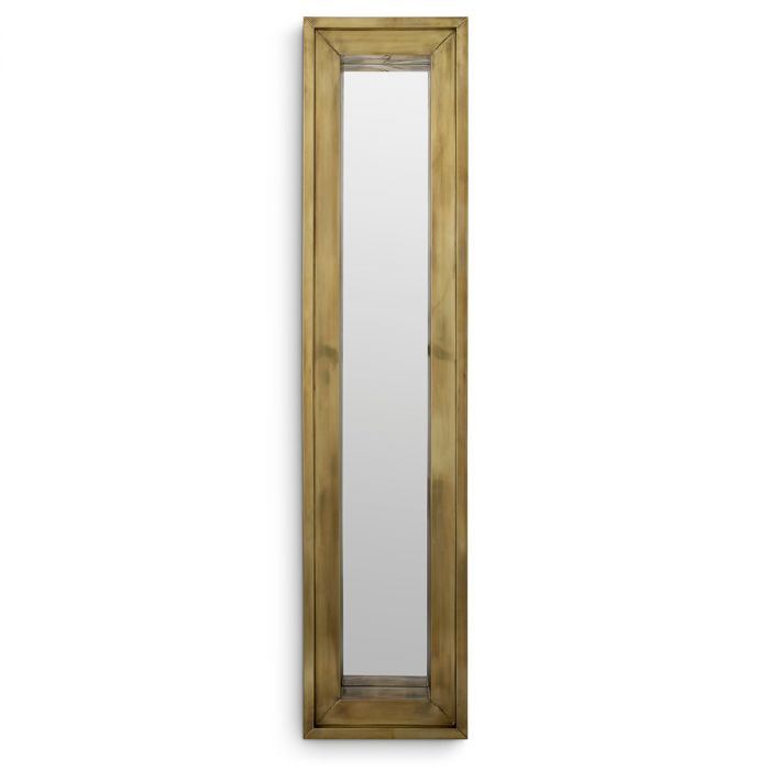 Mirror Magenta rectangular S vintage brass finish