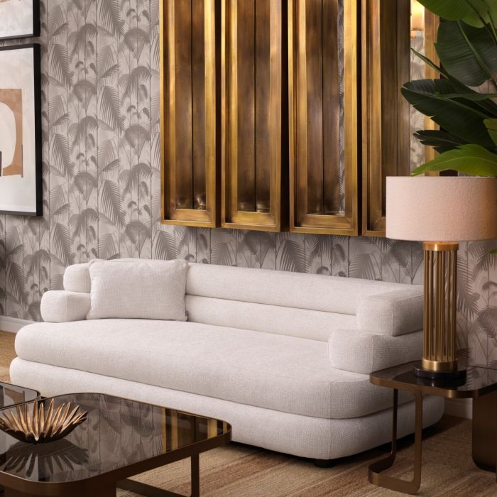 Mirror Magenta rectangular S vintage brass finish