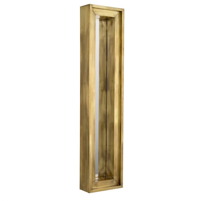 Mirror Magenta rectangular S vintage brass finish