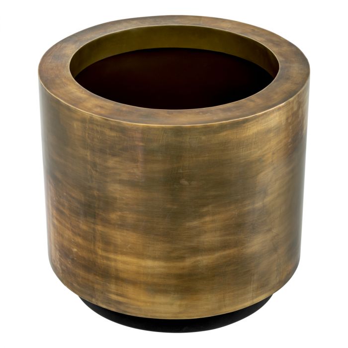 Planter Jasper round S vintage brass finish