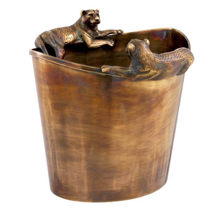 Wine Cooler Jordan vintage brass finish