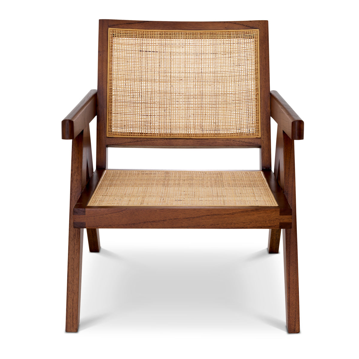 Brown Rattan Lounge Armchair Aristide | Eichholtzmh.com