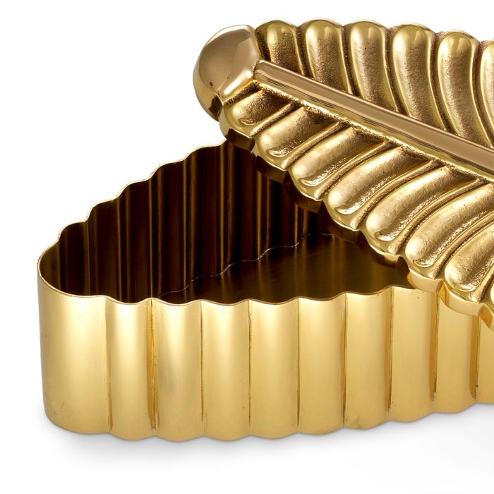 Box La Plume polished brass