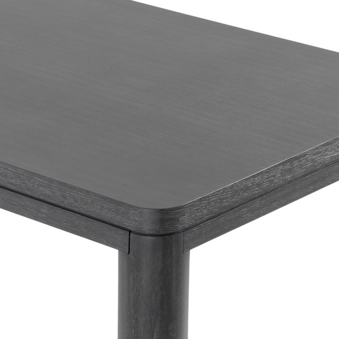 Dining Table Atelier S charcoal grey oak veneer